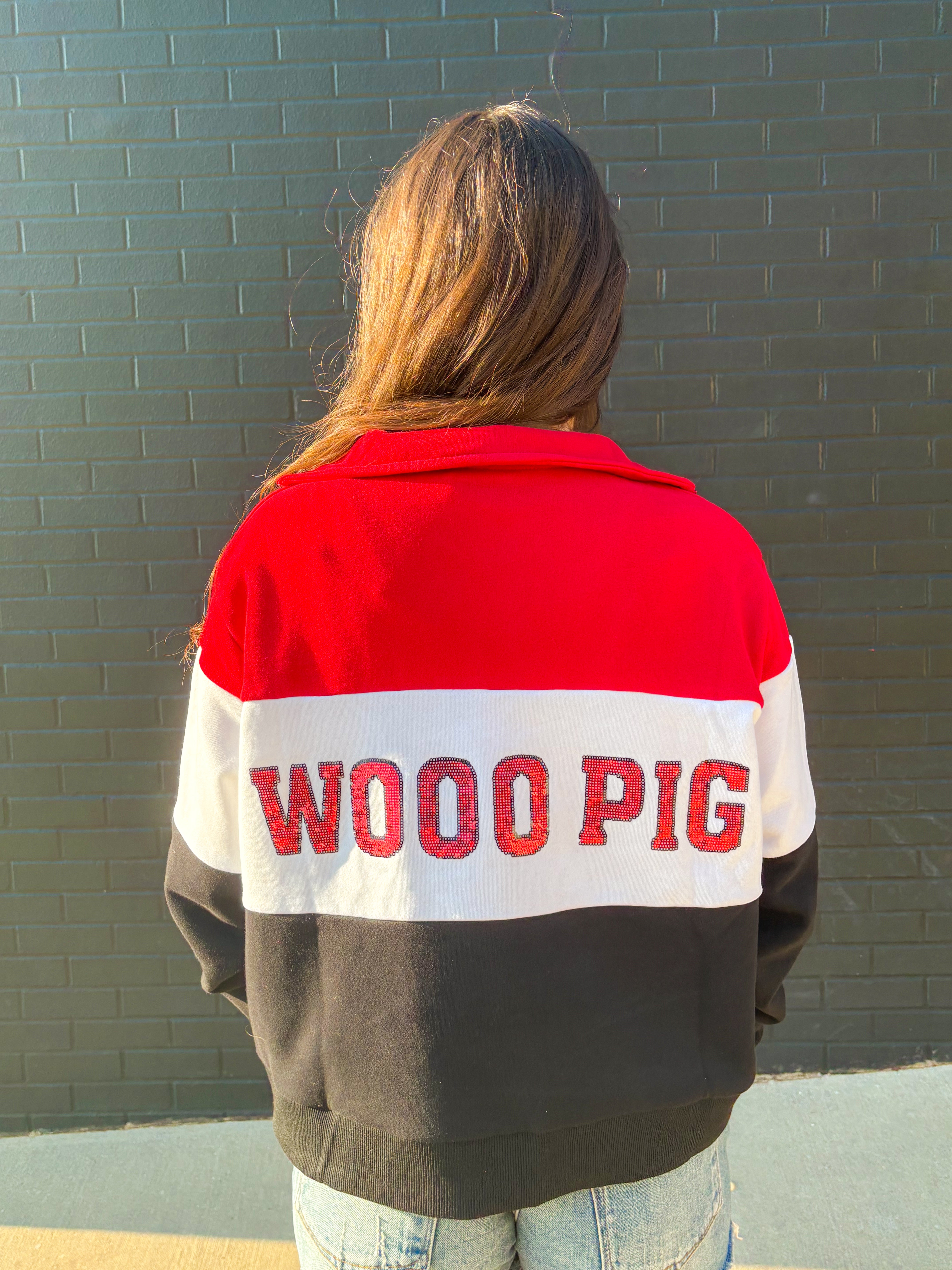 AR Colorblock 1/4 Zip - Fox Trot Boutique