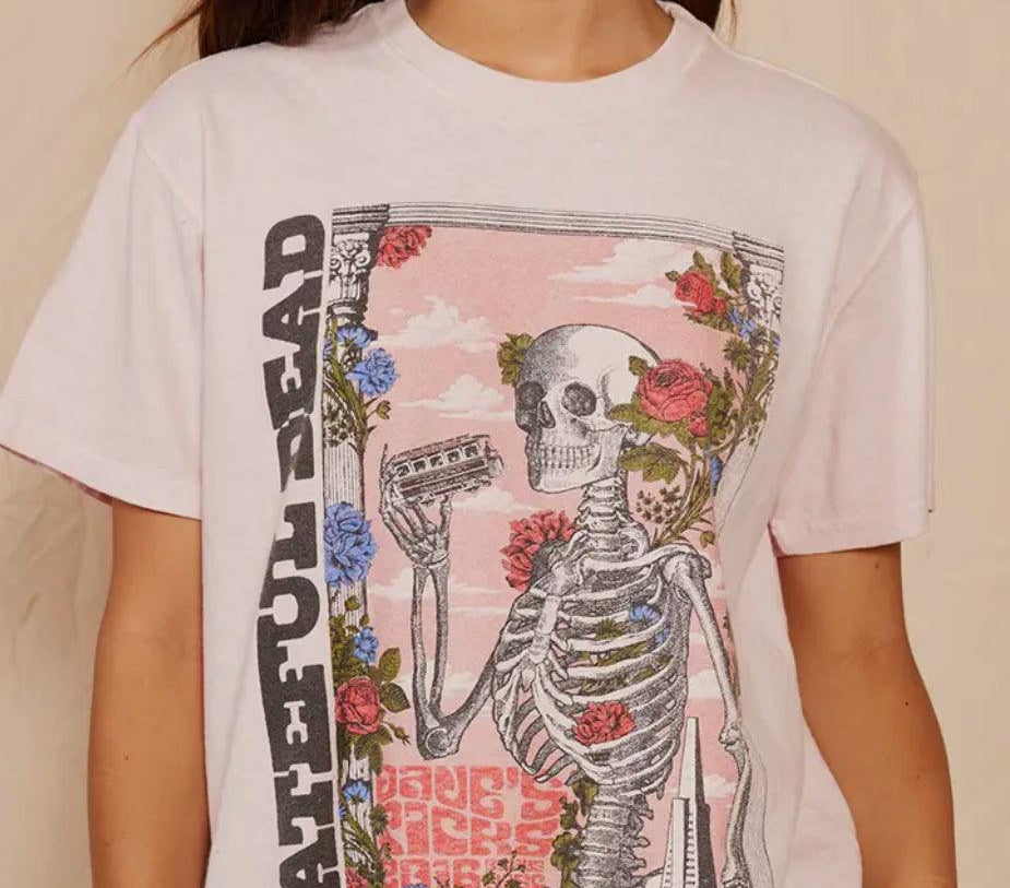 Grateful Dead Skeleton Tee - Fox Trot Boutique