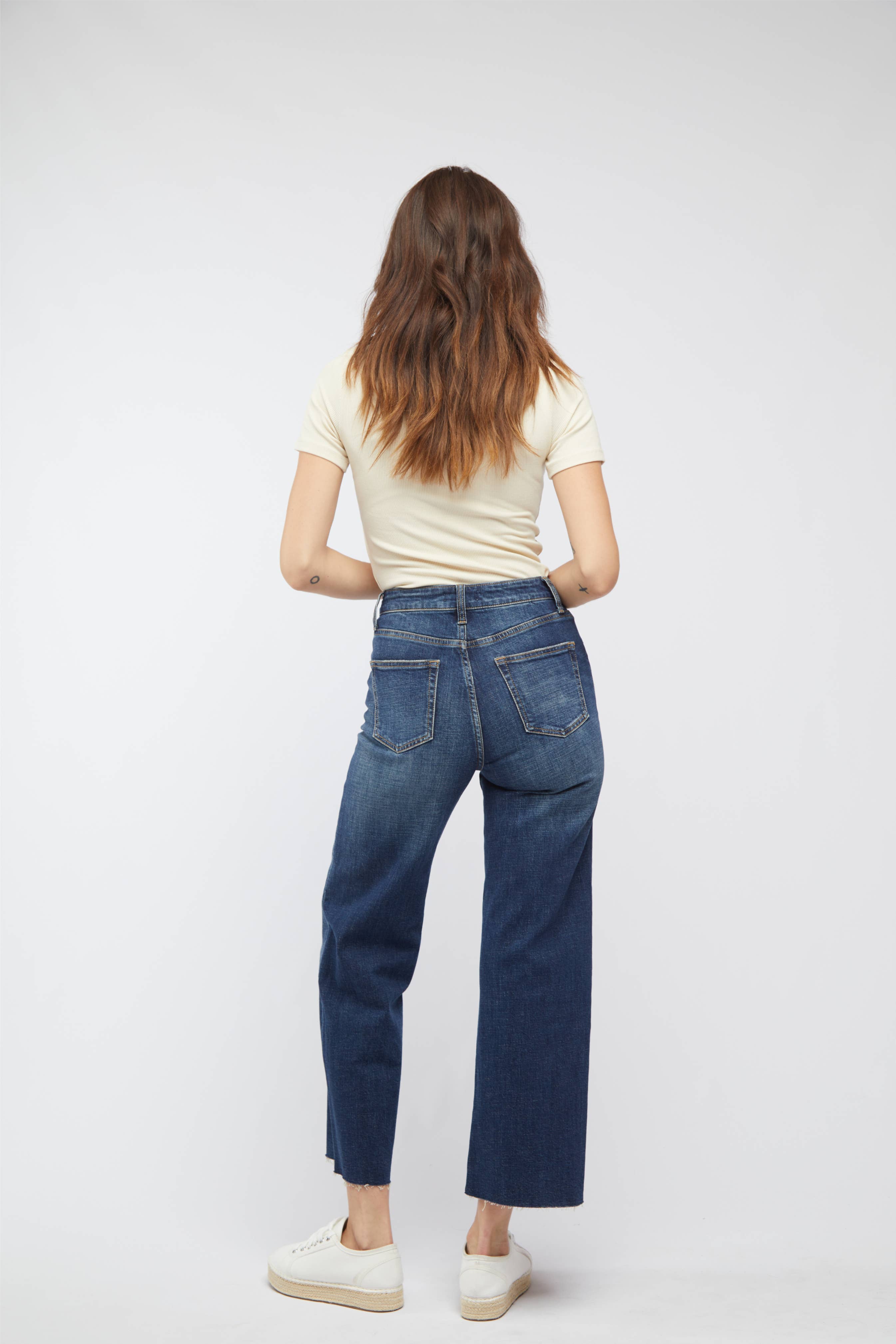 Aberdeen Ankle Crop High Rise Jeans - Fox Trot Boutique