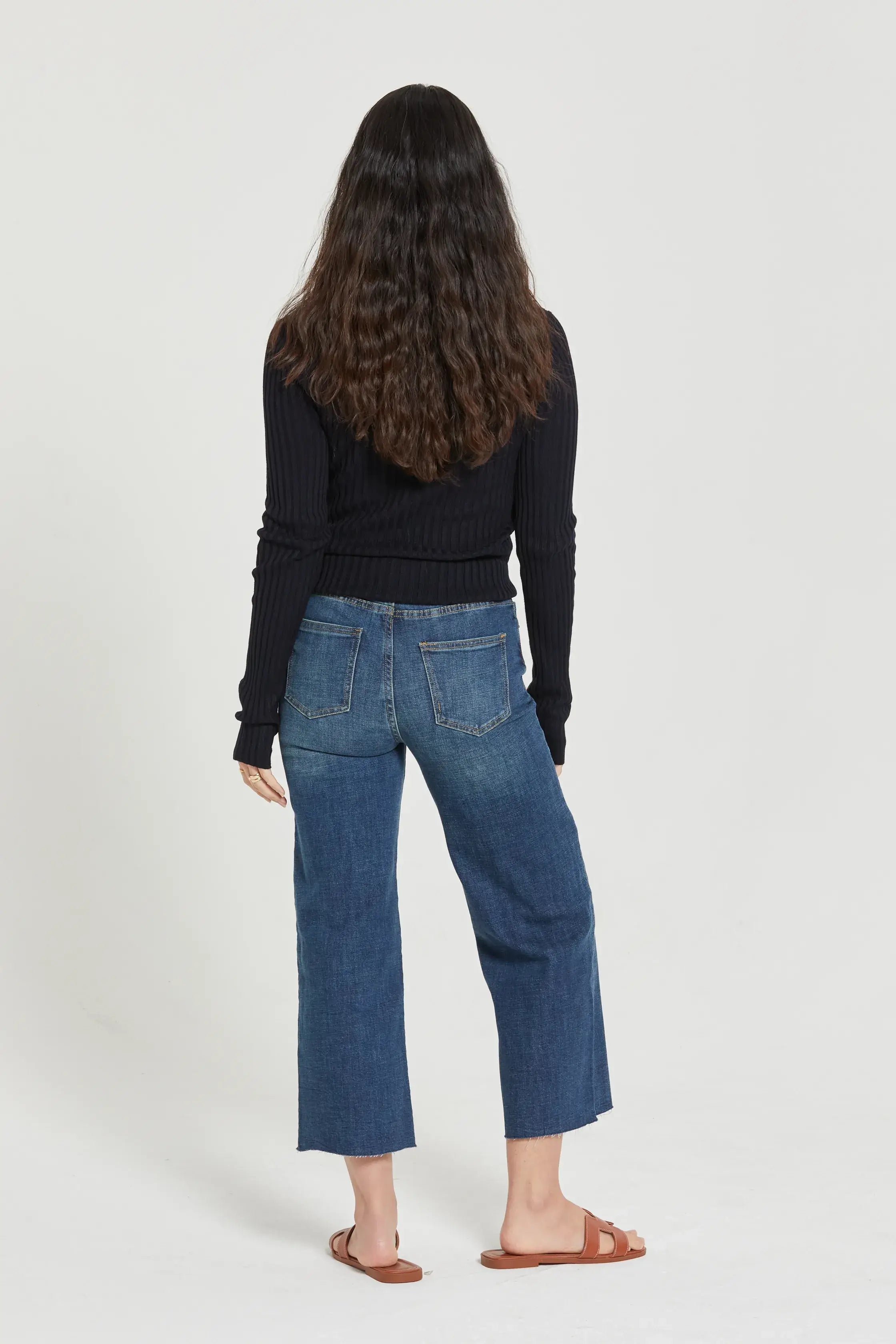 Aberdeen Ankle Crop High Rise Jeans - Fox Trot Boutique
