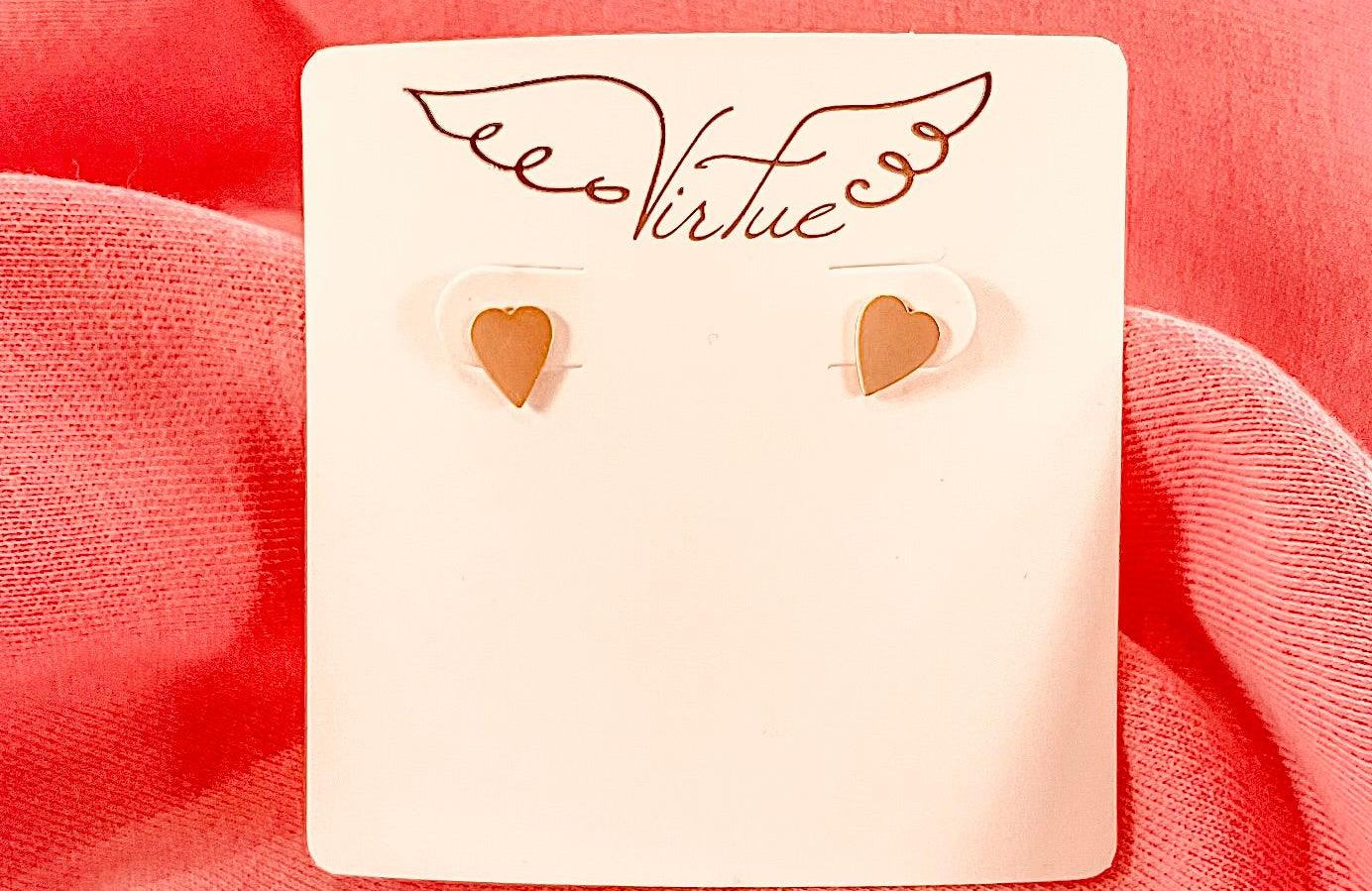 Petite Heart Studs - Fox Trot Boutique
