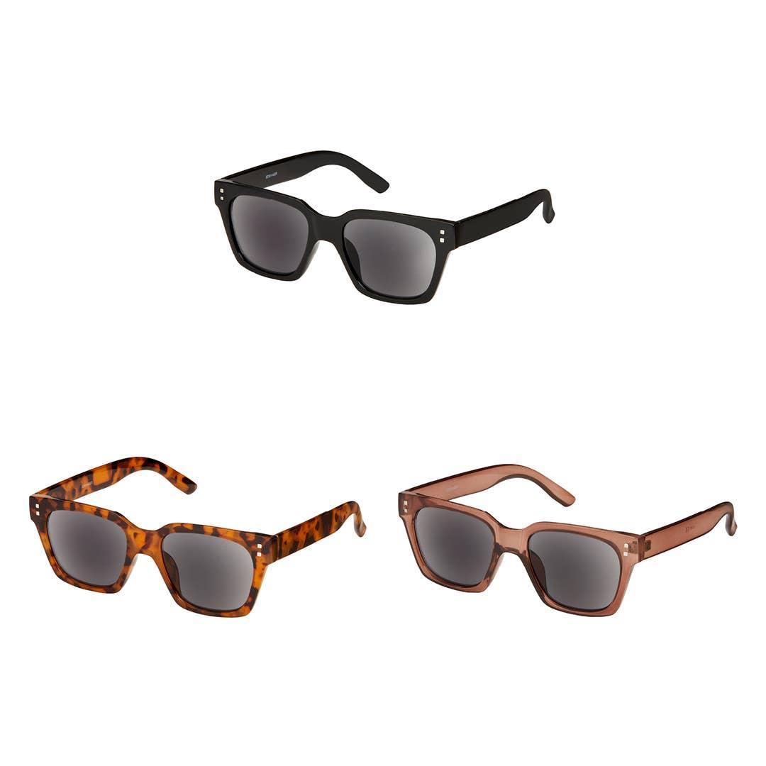Oversized Rectangle Sun-Tinted Readers - Fox Trot Boutique