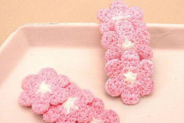 Flower Crochet Hair Clip - Fox Trot Boutique