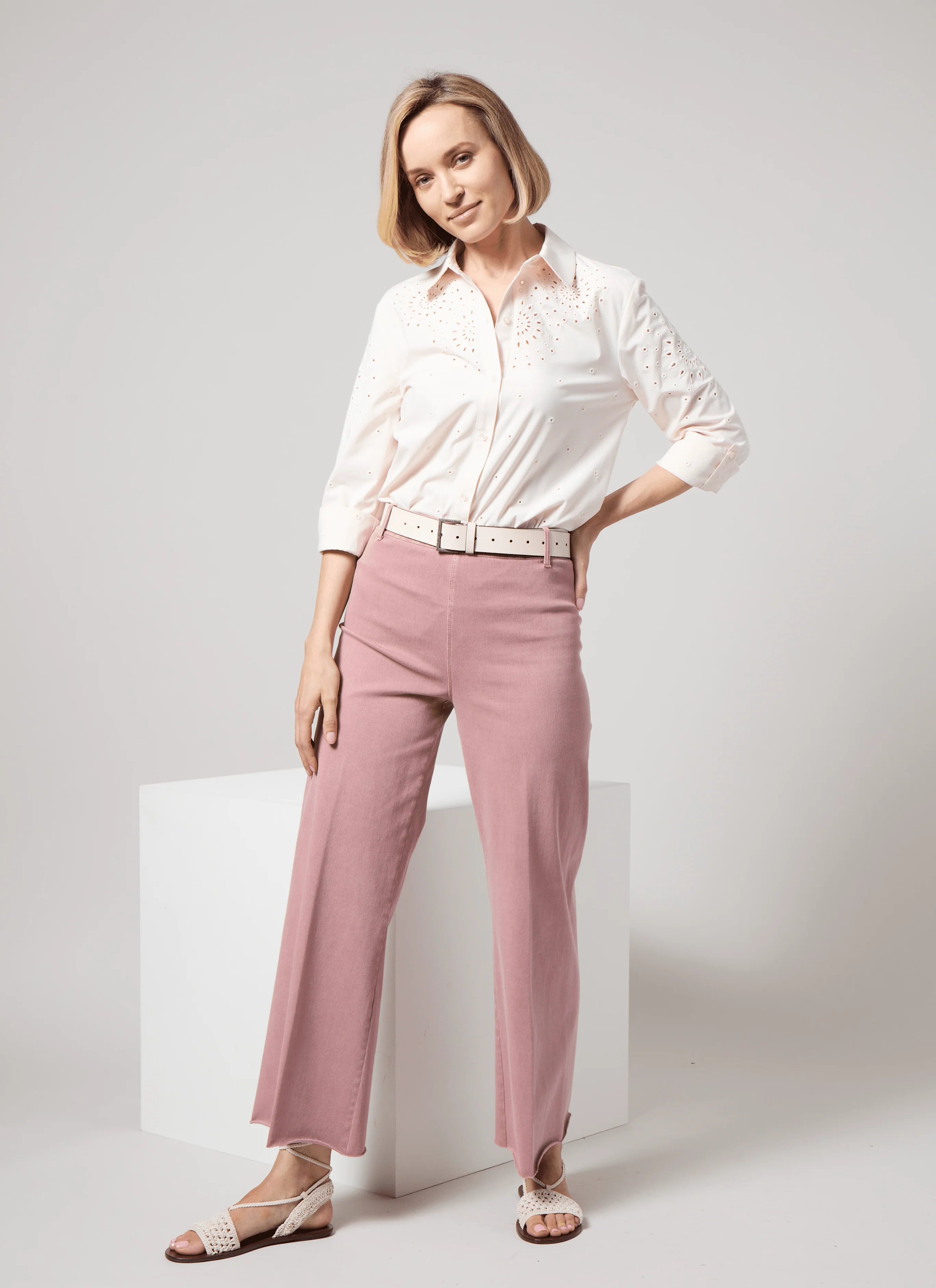 【PRY】Luxe-Cotton Sarouel Cropped Pants PRY Luxe-Cotton Sarouel Cropped Pants PRY】Luxe-Cotton Sarouel