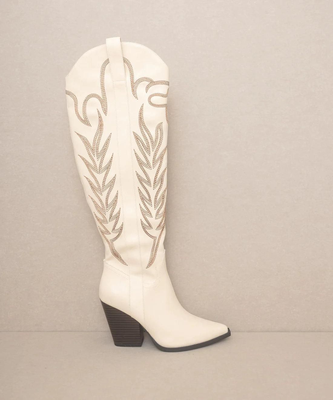 Bronco Boots -Off- White - Fox Trot Boutique