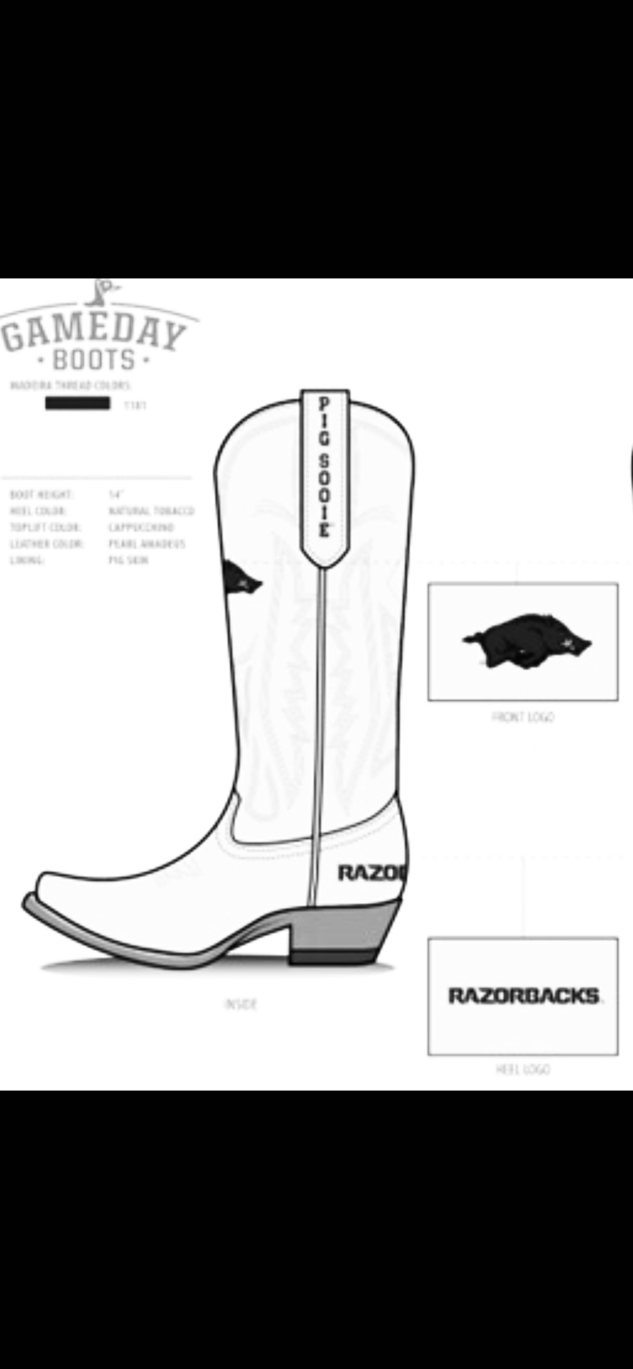 Arkansas Razorback Boots - Fox Trot Boutique