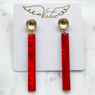 Acrylic Bar Earrings - Fox Trot Boutique