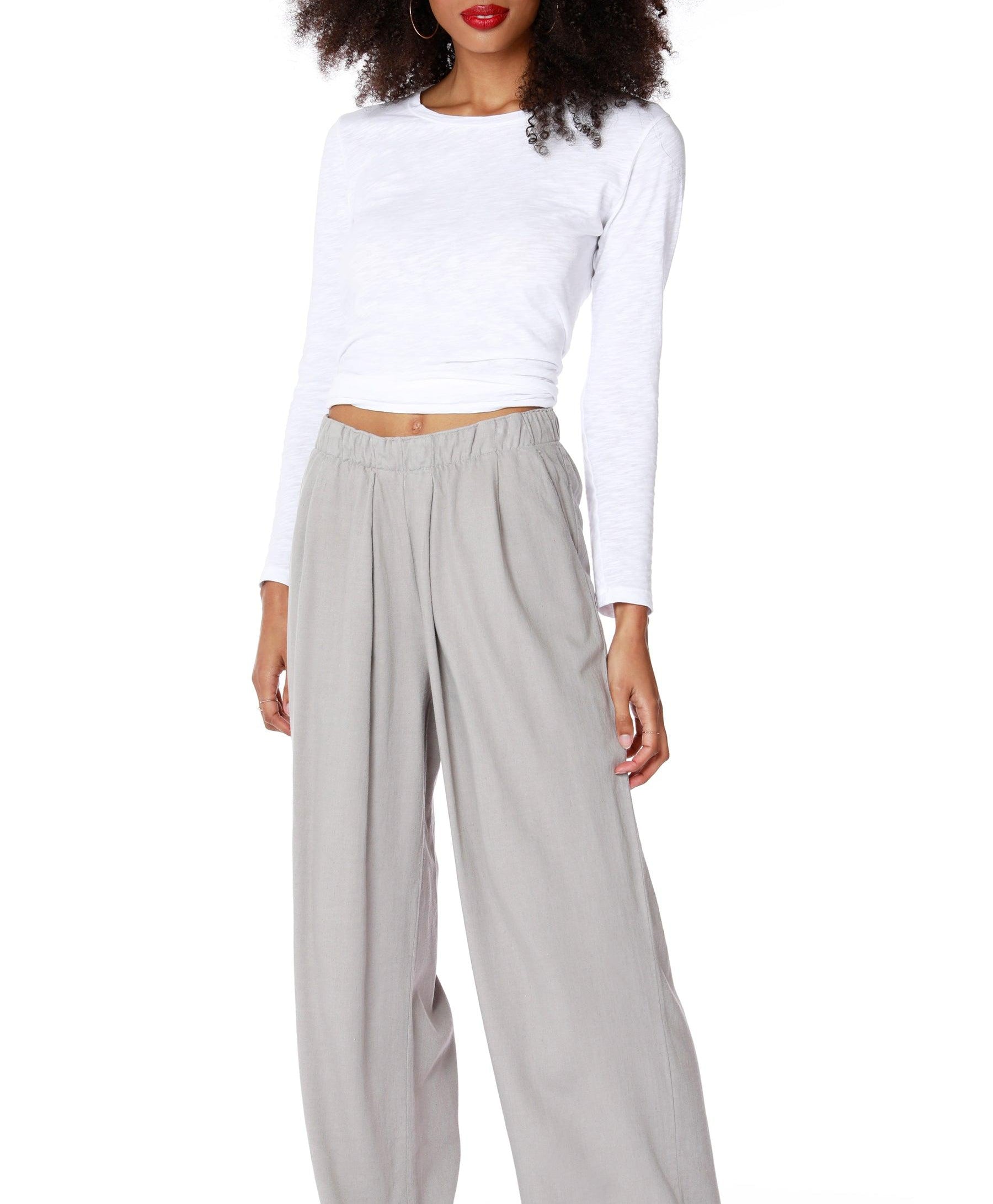 Wide Legged Pleated Pant - Fox Trot Boutique