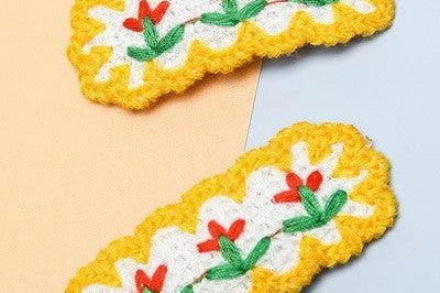 Tulip Crochet Hair Clip - Fox Trot Boutique