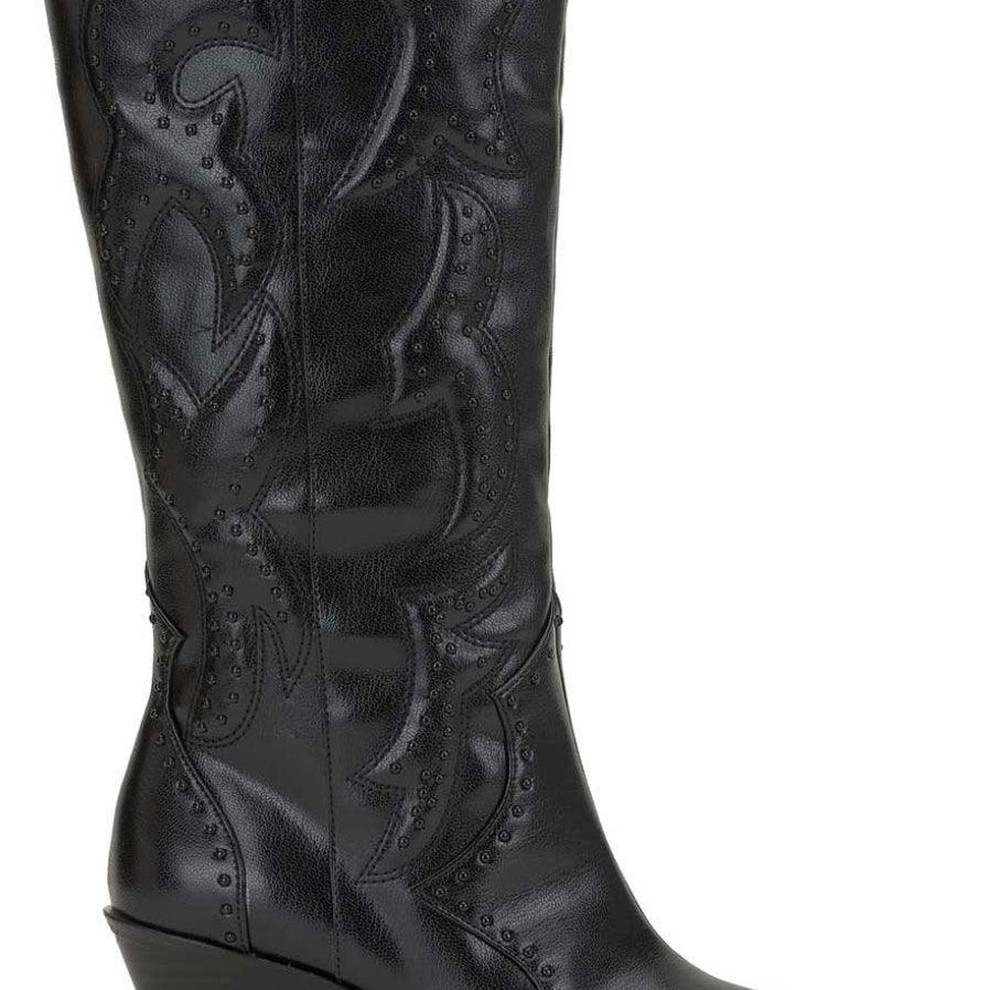 Zaikes Western Boot in Black - Fox Trot Boutique