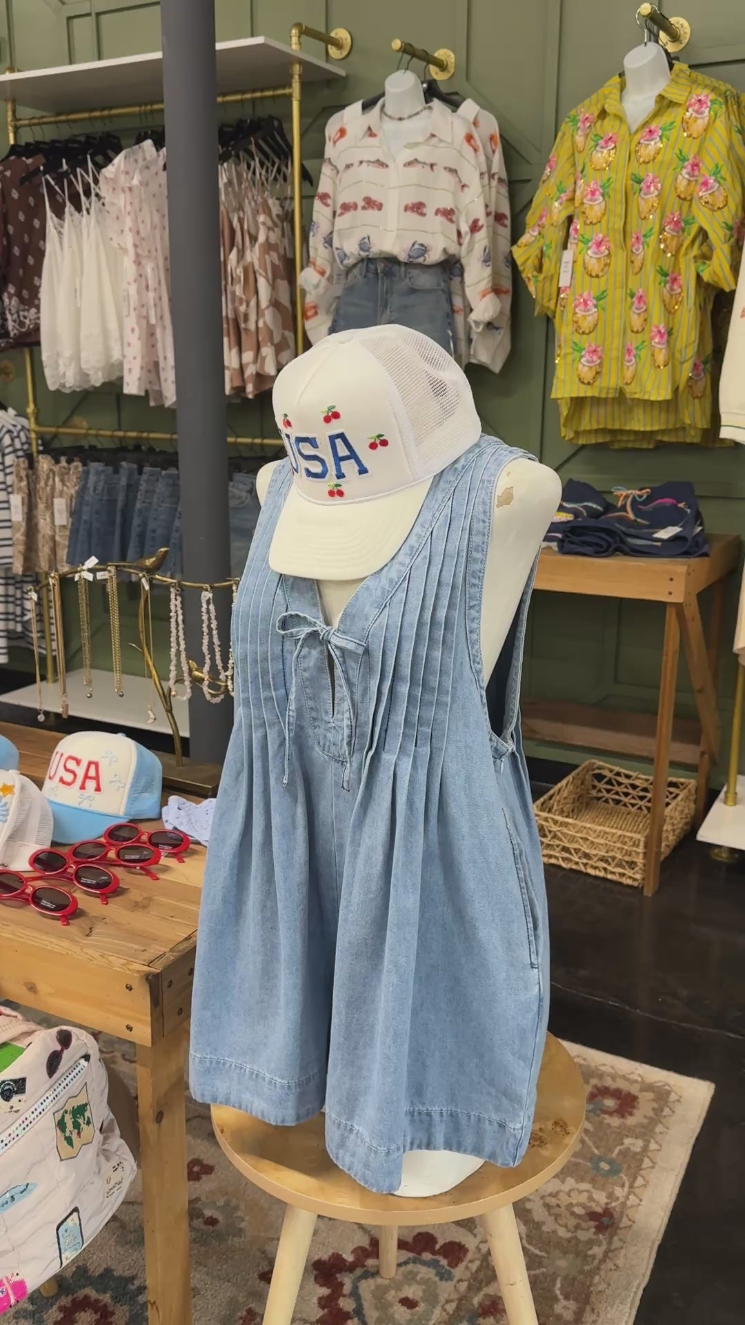 Denim Romper – Fox Trot Boutique