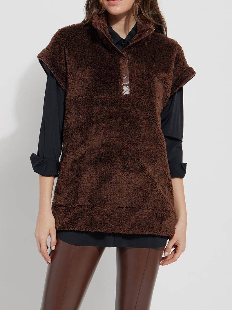 Sherpa Sleeveless Pullover - Fox Trot Boutique