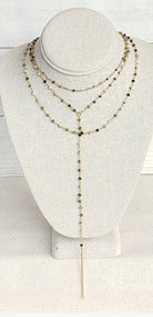 Triple Rosary with spike - Fox Trot Boutique